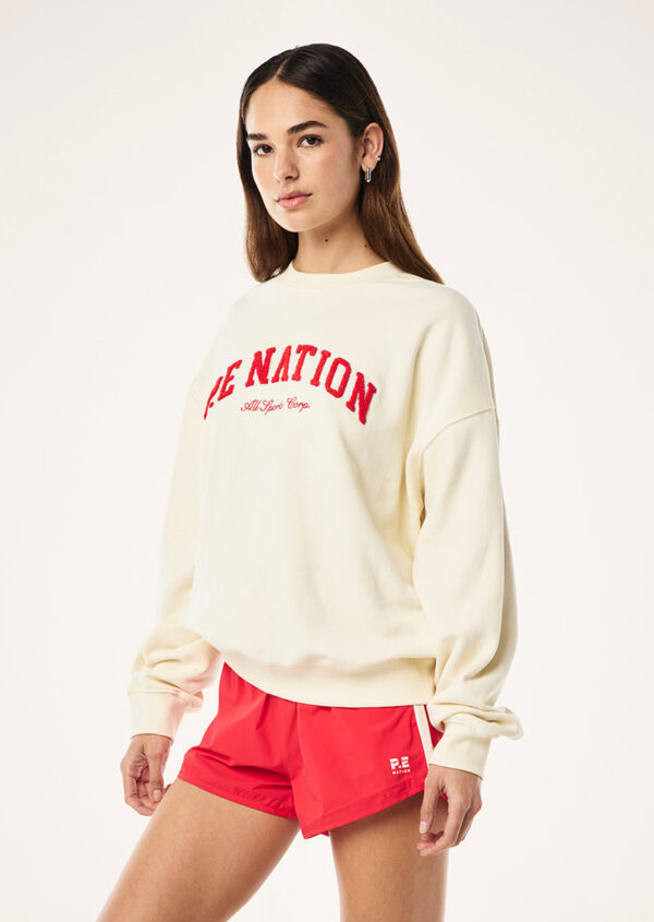 P.E Nation Global Heritage Sweat In Whisper White - Image 3