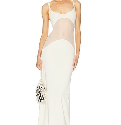Helsa Sheer Knit Curve Maxi Dress
