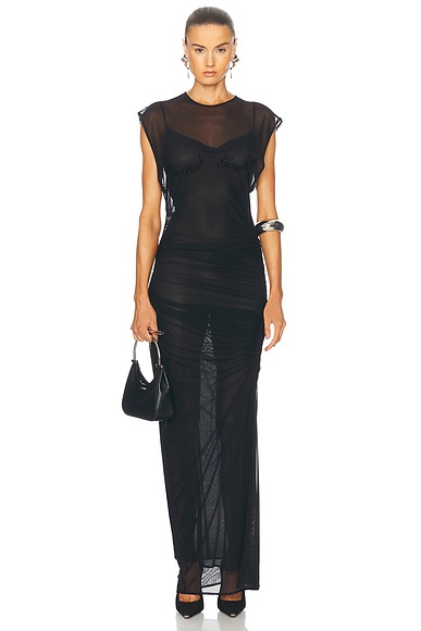 Jean Paul Gaultier Velvet Flock Long Dress - Miss Nelly