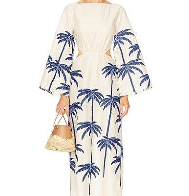 Johanna Ortiz Embroidered Journey Ankle Dress