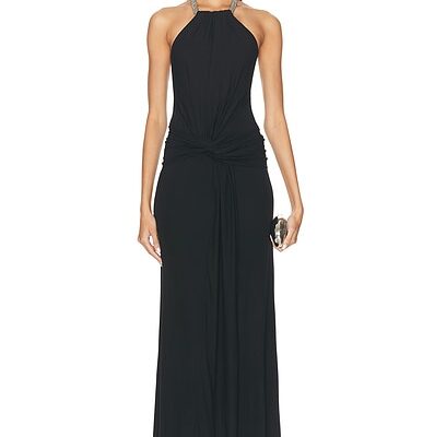 SIMKHAI Annabelle Halter Gown