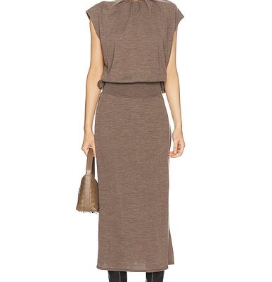 SIMKHAI Xion Draped Cape Dress