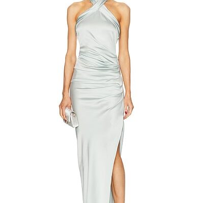 SIMKHAI Sarabella Halter Neck Dress