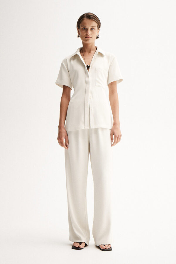 Elka Collective Edra Shirt Ecru - Image 2