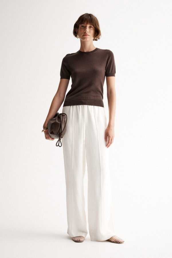 Elka Collective Ash Knit Tee Chocolate