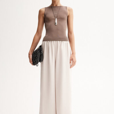 Elka Collective Anouk Knit Top Chocolate