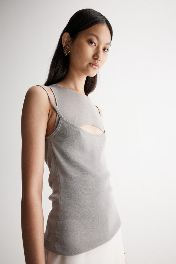 Elka Collective Lealah Knit Tank Dusty Sage - Image 2