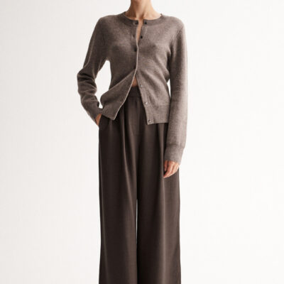 Elka Collective Saschia Knit Cardigan Chocolate