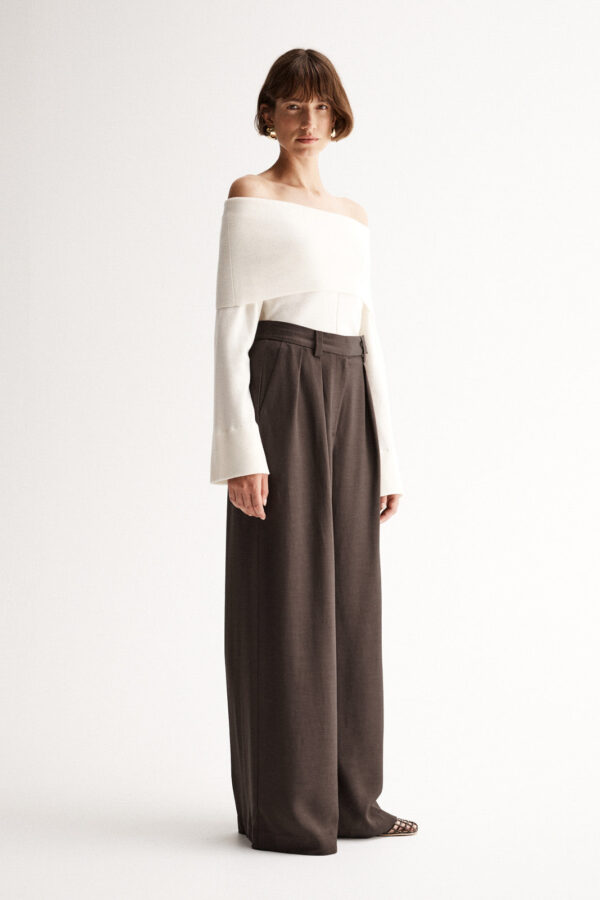 Elka Collective Alexa Knit Top Ivory - Image 3