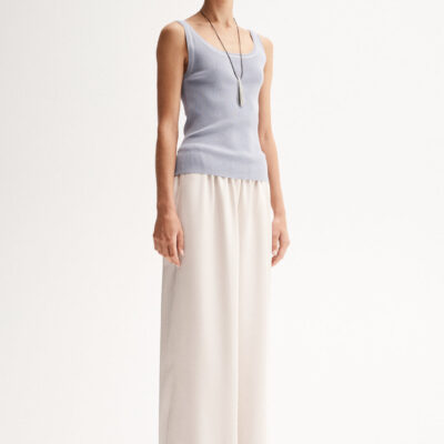 Elka Collective Coralie Knit Top Dusty Blue