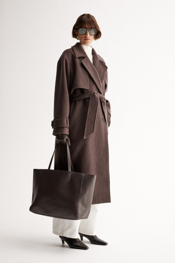 Elka Collective Arna Coat Chocolate