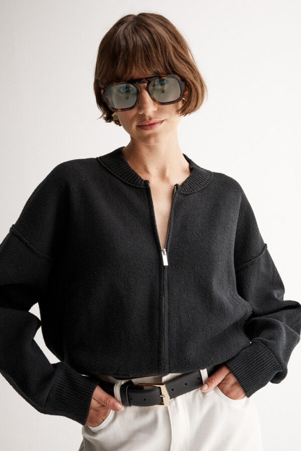 Elka Collective Lucy Knit Jacket Black - Image 2