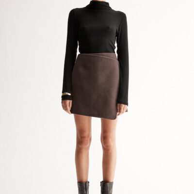 Elka Collective Arna Mini Skirt Chocolate