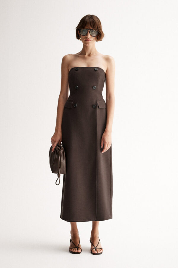 Elka Collective Isabella Dress Cocoa