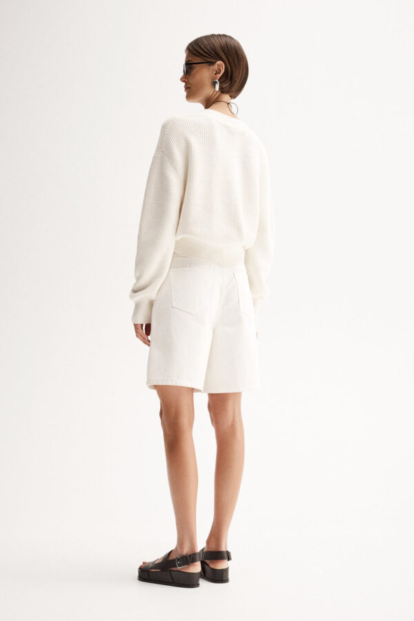 Elka Collective Chester Knit Jumper Ecru - Image 5