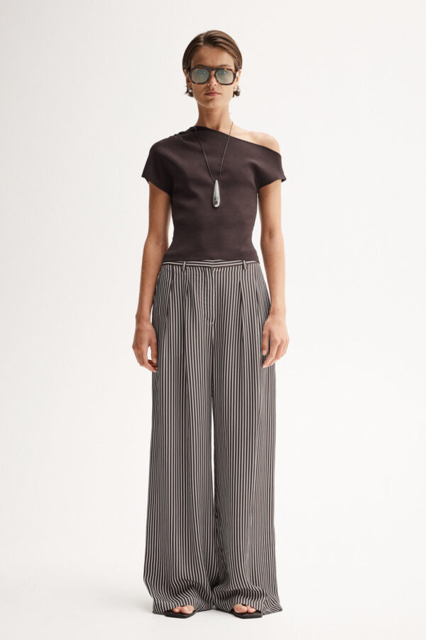Elka Collective Serena Knit Top Chocolate - Image 2