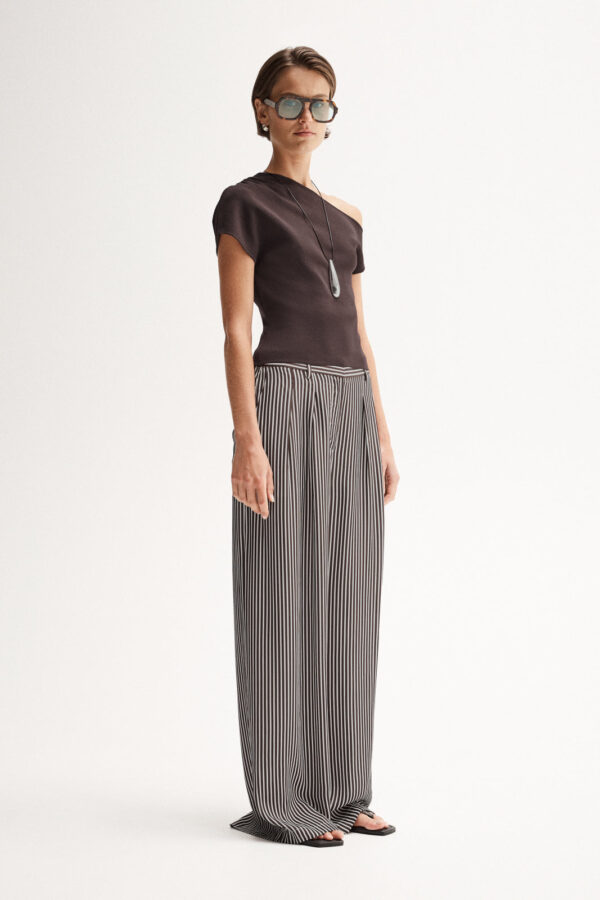 Elka Collective Serena Knit Top Chocolate - Image 3