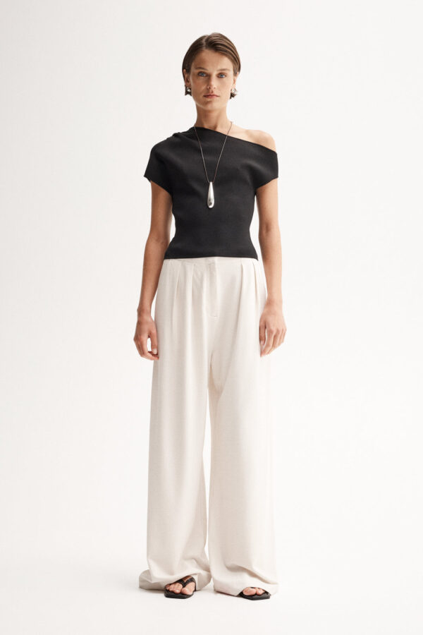 Elka Collective Serena Knit Top Black