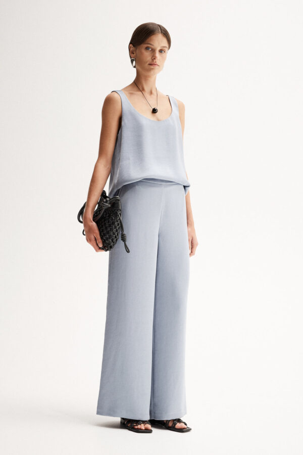Elka Collective Eleanor Pant Dusty Blue - Image 3