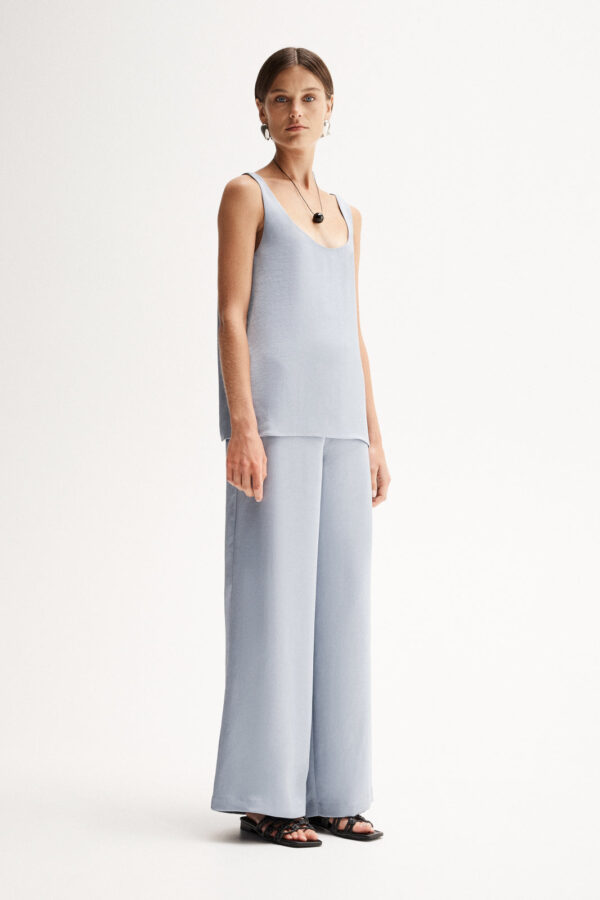 Elka Collective Eleanor Pant Dusty Blue - Image 4