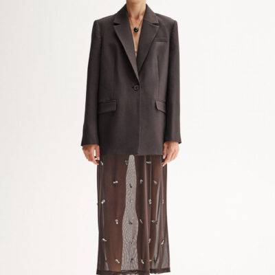 Elka Collective Elara Maxi Skirt Chocolate