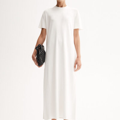 Elka Collective Wilbour Knit Maxi Dress White