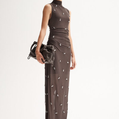 Elka Collective Elara Maxi Dress Chocolate