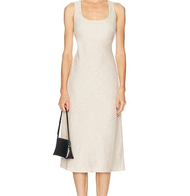 L'Academie by Marianna Eula Linen Midi Dress