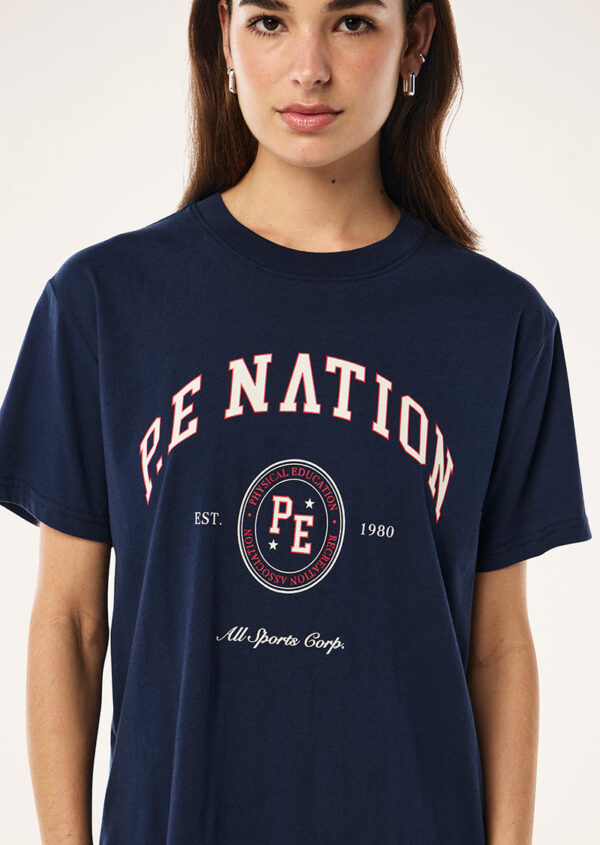 P.E Nation Global Liberty Tee In Dark Navy - Image 2