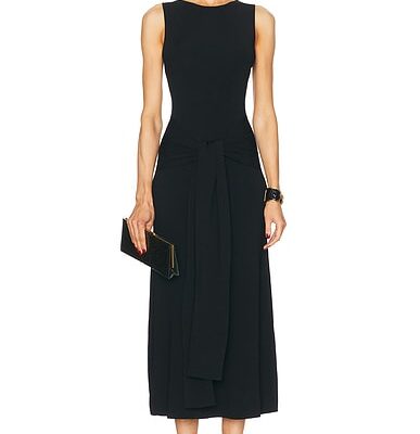 Lapointe Matte Viscose Waist Tie Dress