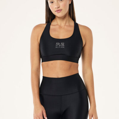 P.E Nation Long Range Sports Bra In Black