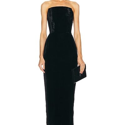 LPA Emery Velvet Maxi Dress