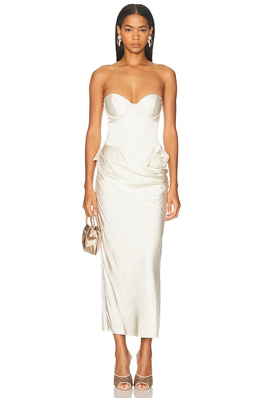 LPA Ilaria Corset Midi Dress - Miss Nelly