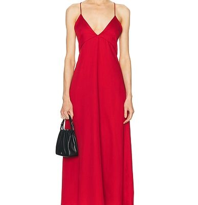 LESET Yoko V Midi Dress