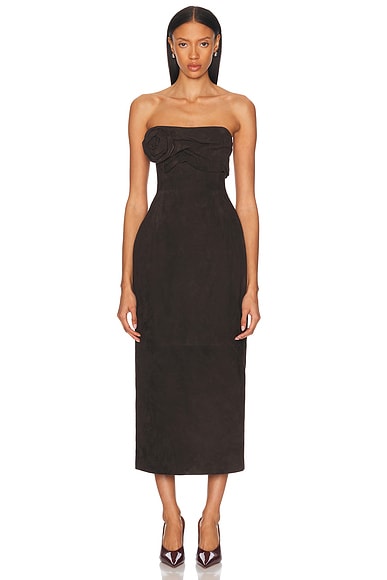 Magda Butrym Strapless Ruched Dress - Miss Nelly