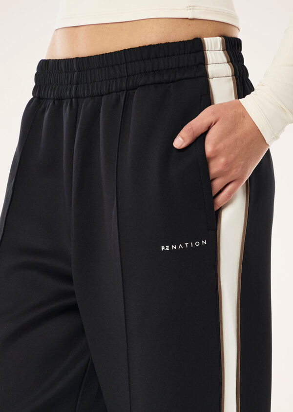 P.E Nation Global Man Down Trackpant In Black & Walnut - Image 2