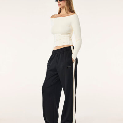 P.E Nation Global Man Down Trackpant In Black & Walnut