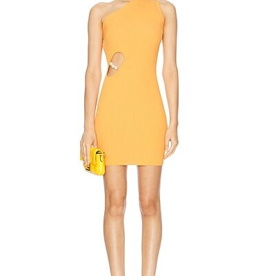 Moschino Jeans One Shoulder Mini Dress