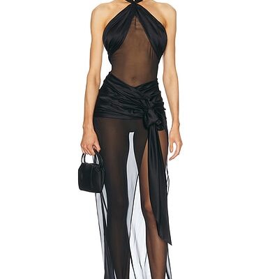 Mirror Palais Bow Wrap Dress