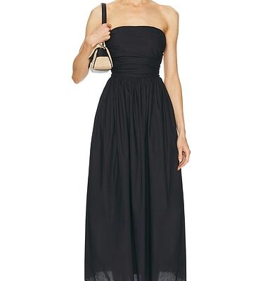 Matteau Strapless Lace Up Dress