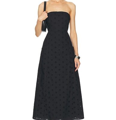 Matteau Broderie Strapless Dress