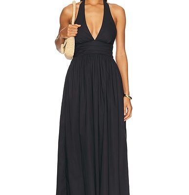 Matteau Plunge Halter Dress