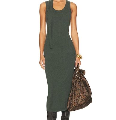 MATTHEW BRUCH Scarf Tank Midi Dress