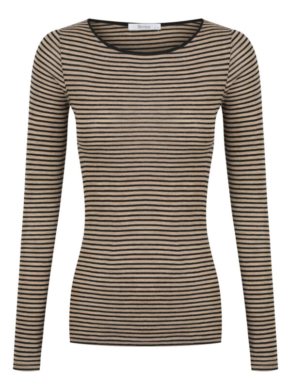Morrison Morri Merino Stripe Round Neck - Image 2