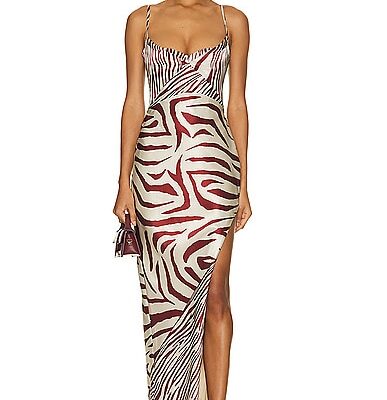 NICHOLAS Ariah Cowl Draped Midi Dress