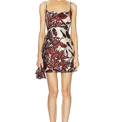 NICHOLAS Haley Cowl Draped Mini Dress