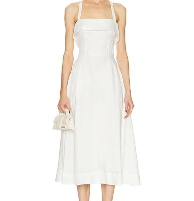 NICHOLAS Carmelia Banded Corset Midi Dress