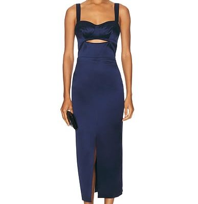 NICHOLAS Gia Corset Midi Dress