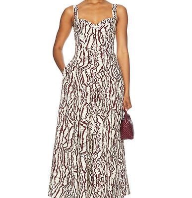 NICHOLAS Anya Sleeveless Maxi Dress With Panels