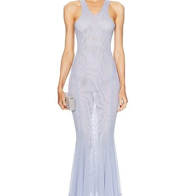 Norma Kamali Racer Fishtail Gown